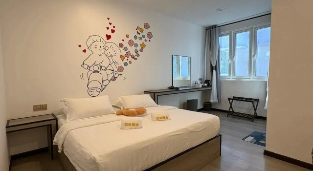 Двухместный номер Business с частичным видом на море Ru Jia Hai She Hotel