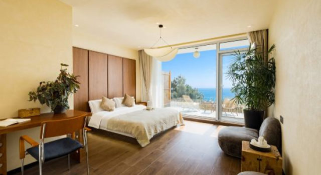 Двухместный номер Standard с видом на море Qingdao Momer Cliff Ocean View Villas