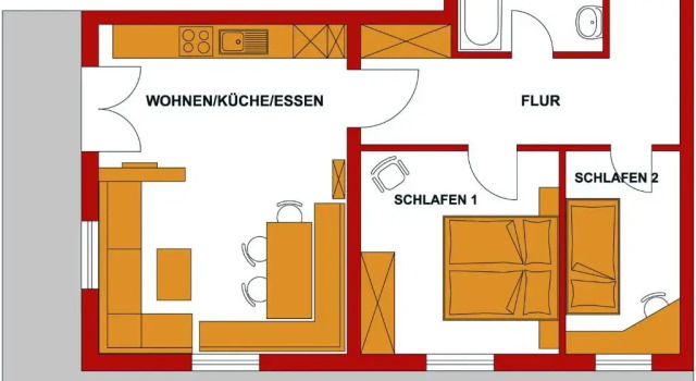 Апартаменты с 3 комнатами Ferienhaus Magdalena