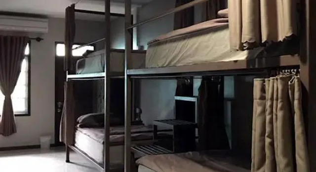 Łóżko w pokoju wieloosobowym Chato Hostel