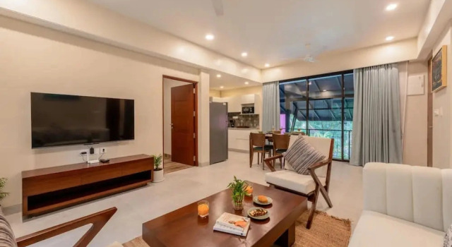 Коттедж Sol Banyan by Hireavilla - 2BR w Pool in Candolim