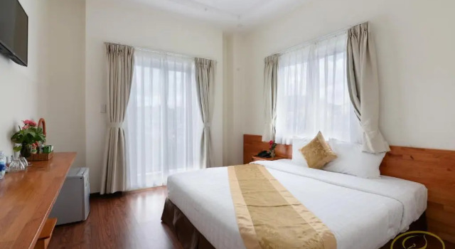 Двухместный номер Deluxe с балконом и с видом на горы Hong Mon Villa
