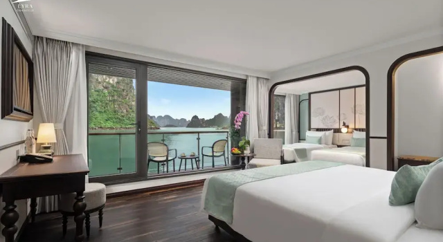 Семейный люкс с балконом Halong Lyra Grandeur Cruise