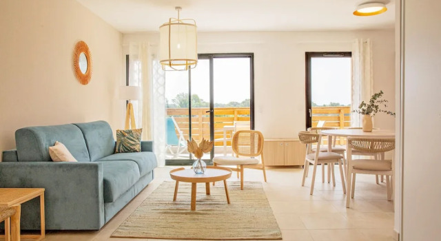 Апартаменты с 2 комнатами с балконом Résidence Pierre & Vacances Premium Domaine du Golfe du Lion