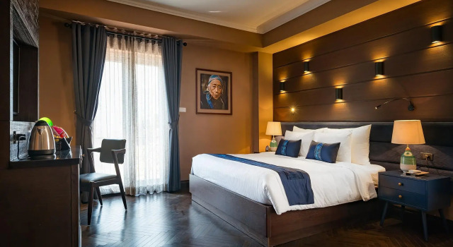 Номер Deluxe с балконом Aliana Boutique Sapa Hotel & Spa