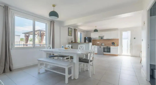 Maison de famille avec jardin à 10min de la plage