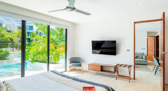 Номер Standard с 2 комнатами с видом на озеро Central Park Lagunas by Alegría Rentals and Sandy Powerful