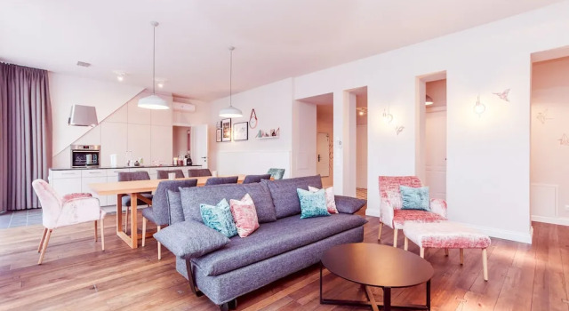 Номер Deluxe Пентхаус с 3 комнатами с балконом и с видом на сад Urban Lodge - Apartments Vienna