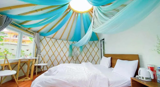 Четырёхместный номер Standard с видом на горы Mộc Glamping & Ecohouse