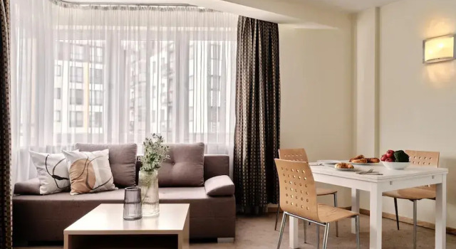 Апартаменты c 1 комнатой с балконом Apartamenty Media Park