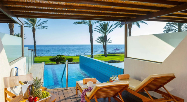 Полулюкс Дуплекс с видом на море Отель Constantinou Bros Athena Beach