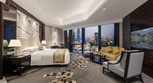 Двухместный номер Deluxe Executive Huaqiang Plaza Hotel Shenzhen