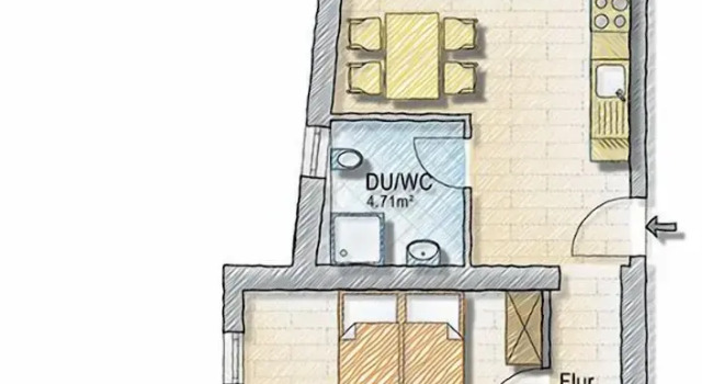 Номер Standard с 2 комнатами с балконом и с видом на горы Alp-Chalet