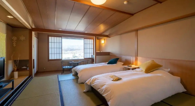 Двухместный люкс onsen hotel OMOTO