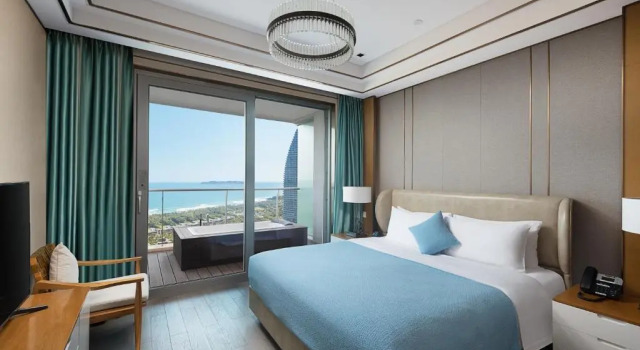 Семейные апартаменты с 2 комнатами с видом на море Albion Residence Haitang Bay Sanya