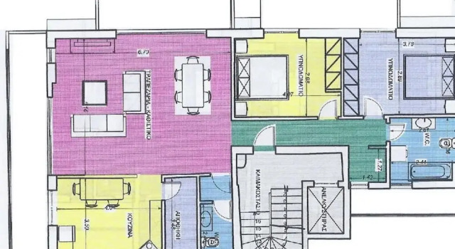 Апартаменты с 2 комнатами с балконом Comfi City Apartment FIL27