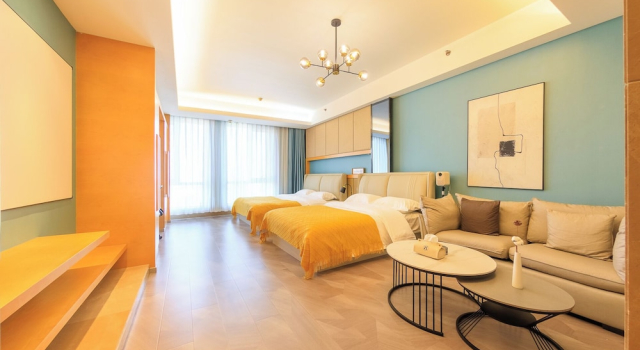 Двухместный номер Comfort с видом на город Beijing Yichao Serviced Apartment