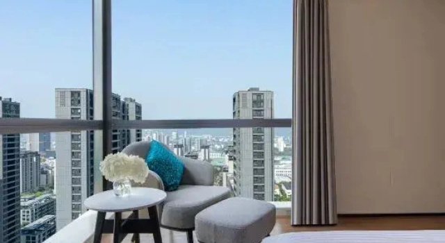 Двухместный люкс Executive c 1 комнатой Somerset Taihu New City CBD Wuxi