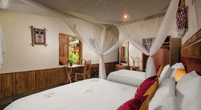 Номер Deluxe с балконом и с красивым видом из окна Pu Luong Natura