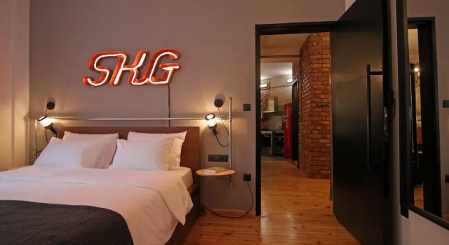 Kostas' Downtown Industrial Loft, Rezervovat Hotel Soluň Macedonia