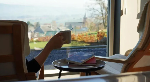Коттедж "Petite perle en Haute Ardenne" avec vue sur la vallée, cabine infra-rouge et bain balnéo
