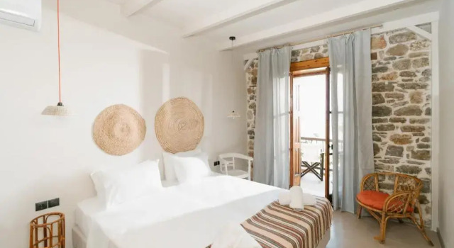 Camera doppia Superior con balcone e con vista mare Filanthi - The project