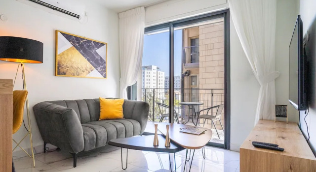 1 phòng ngủ Deluxe Phòng Suite có view thành phố Eshel Suites