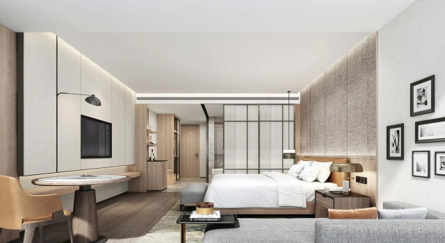 Двухместный номер Deluxe с балконом и с видом на город Sheraton Rizhao Hotel