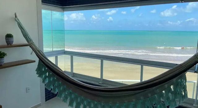 Апартаменты Deluxe Bela Hospedagem-Apt frente mar no Bessa