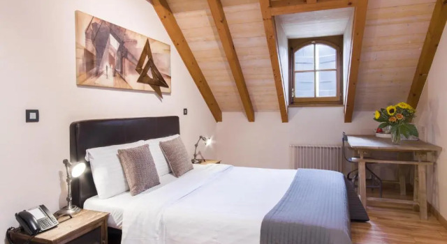 Двухместный номер Standard Мансарда с видом на сад Auberge Communale de Carouge