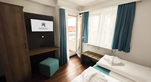 Двухместный номер Standard с балконом Hotel Hansa Stuttgart City