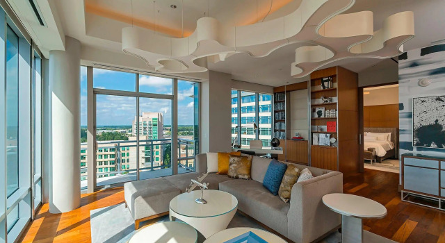 Двухместный люкс Presidential c 1 комнатой The Westin at The Woodlands
