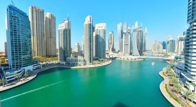 Апартаменты Standard с видом на озеро 1BR Apartment Stunning Marina View - MVT