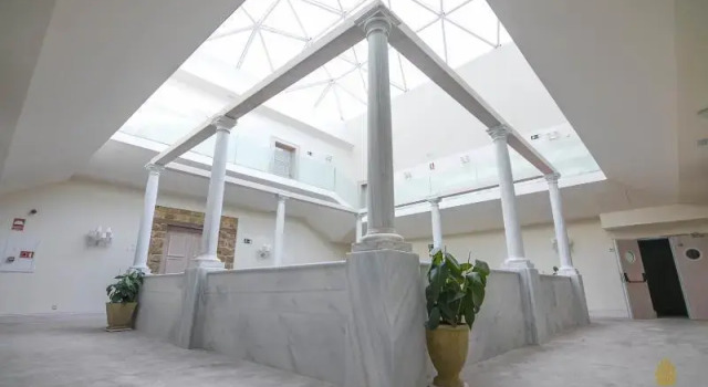 Кровать в общем номере Hotel Palacio De Úbeda 5 G.L