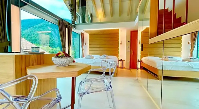 Люкс с видом на горы Alledolomiti Boutique Lake Hotel