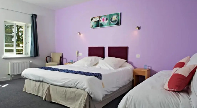Трёхместный номер Standard с видом на море Logis Hotel Belle-Vue