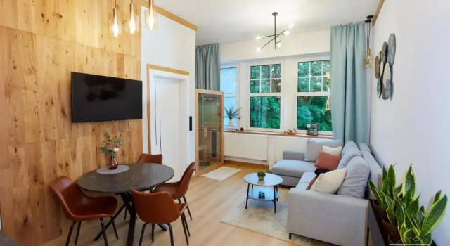 Apartament Budnicza Struga z Sauną i Parkingiem - 5D Apartamenty