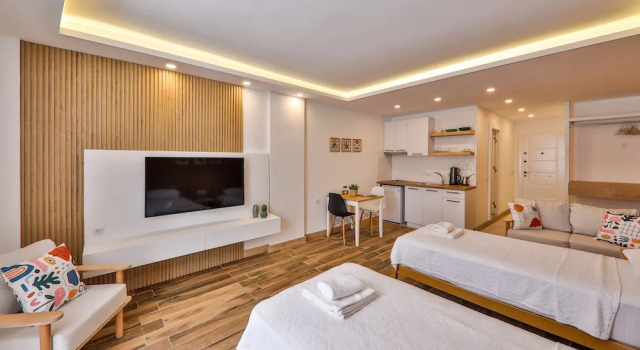 Двухместная студия Economy Цокольный этаж Yaz Apart Hotel