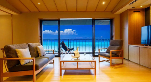 Люкс Premium с видом на море Umino Ryotei Okinawa Nakamasou
