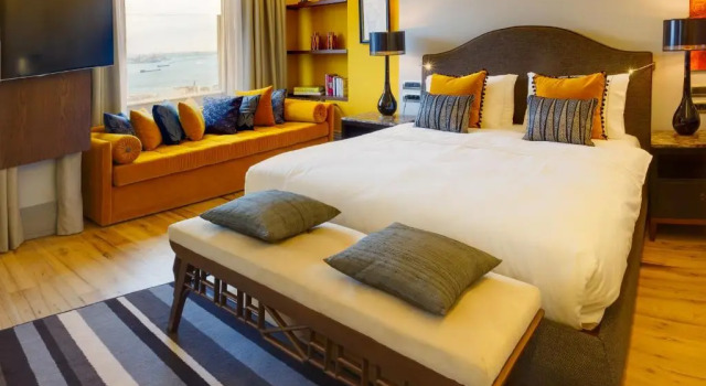 Deluxe Dvoulůžkový s manželskou postelí pokoj a výhledem na moře Ravouna 1906 Suites - Special Class, Adults Only