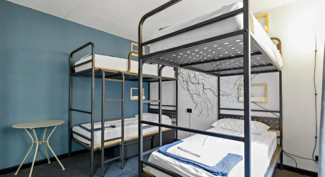 Кровать в общем номере Ostello Bello Genova