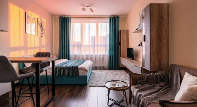 Spacious 31m studio in the new Varshavskaya Life residential complex, Book Apartment Moscow Russia