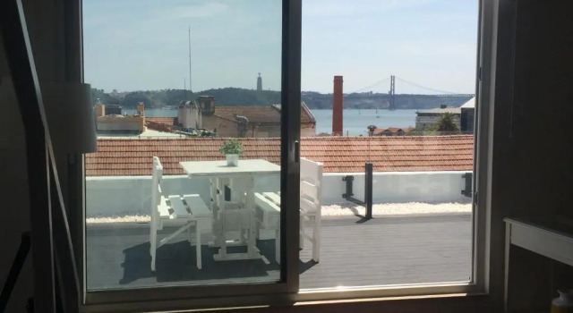 A Terrace on a Topfloor with a View