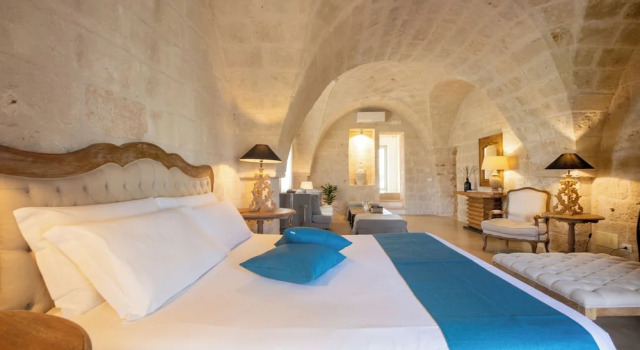 Люкс Deluxe с балконом Masseriola Antiche Fogge by Apulia Hospitality