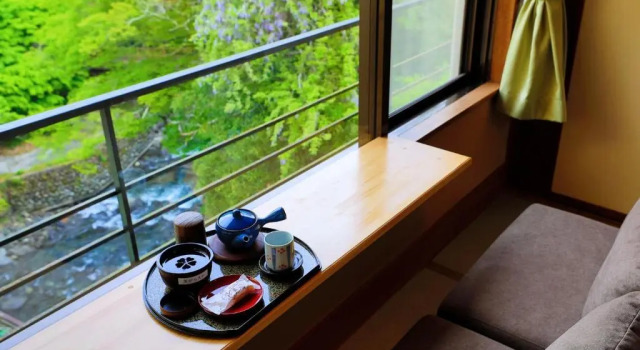Двухместный номер Standard с видом на горы Tatsuta Ryokan