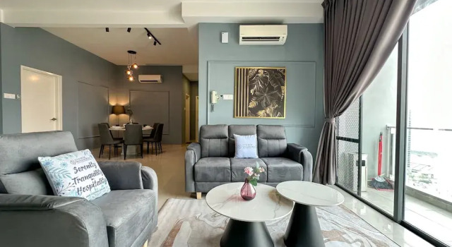 Апартаменты Comfort с 3 комнатами с видом на город SKS Pavillion Residences - High Floor with Singapore View