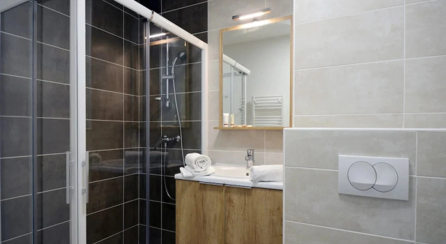 Апартаменты Comfort с 2 комнатами Résidence Odalys Le Lotus Blanc