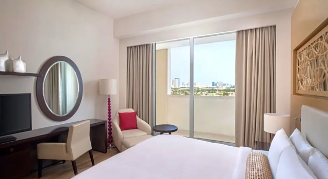 Апартаменты с 3 комнатами с видом на Бурдж-Халифа и городскую панораму Marriott Executive Apartments Al Jaddaf, Dubai