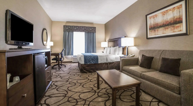 Четырёхместный люкс c 1 комнатой Comfort Suites Salt Lake City Airport