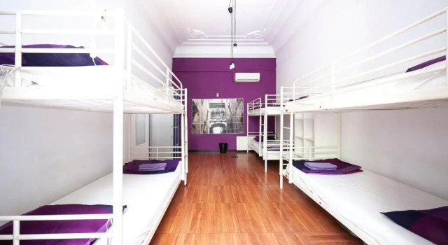 Кровать в общем номере Fabrizzios Terrace Hostel